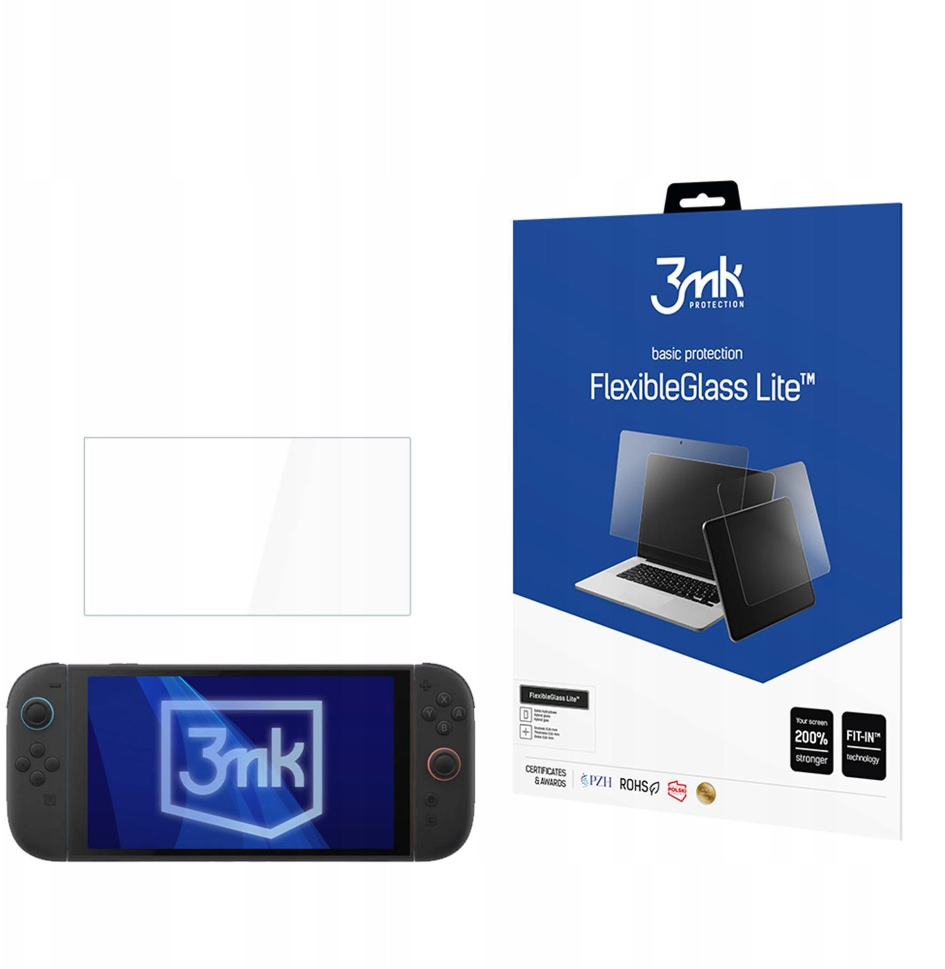 Szkło hybrydowe do Nintendo Switch 2 - 3mk Flexibleglass • Cena