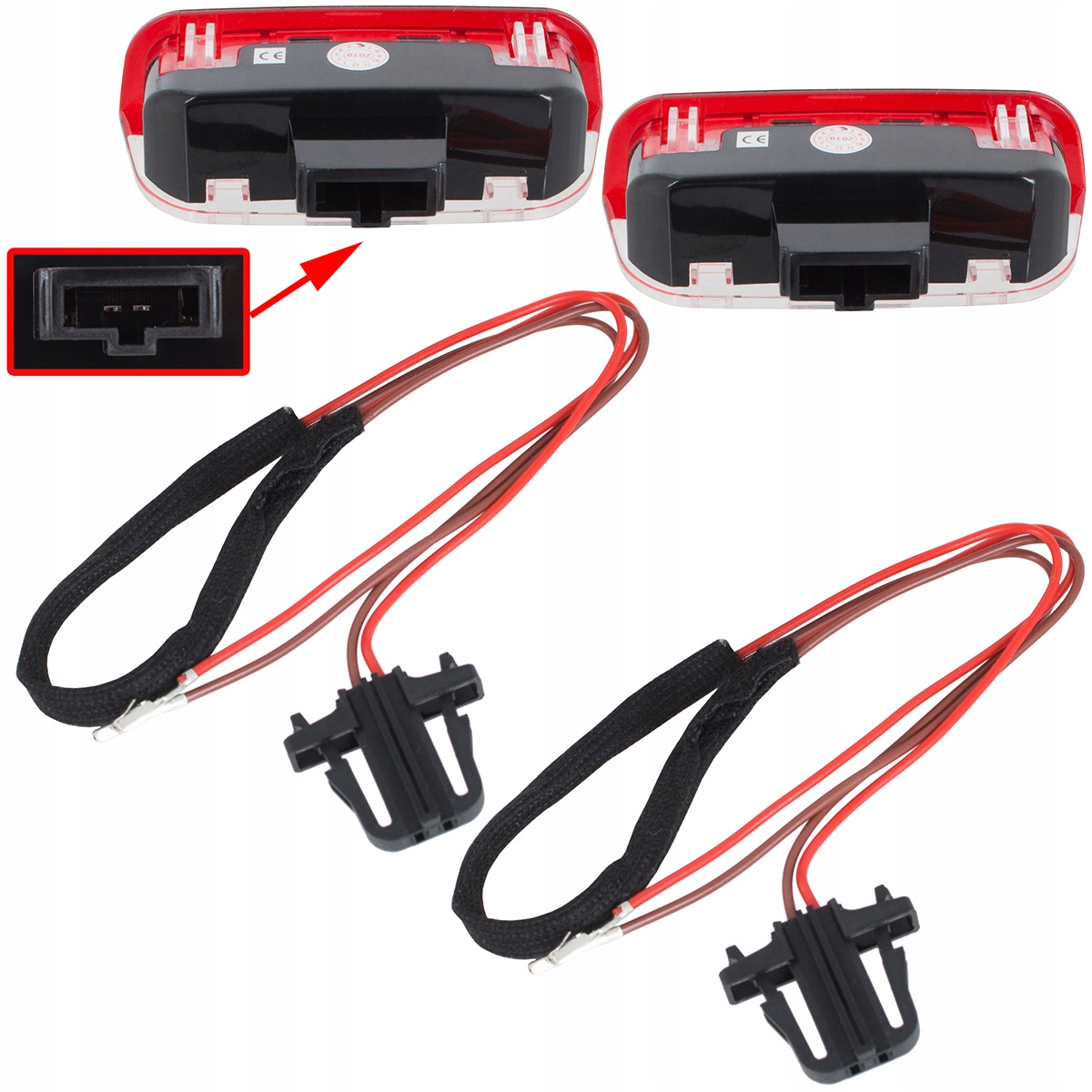 2× лампочки led Двери для vw SHARAN seat Alhambra