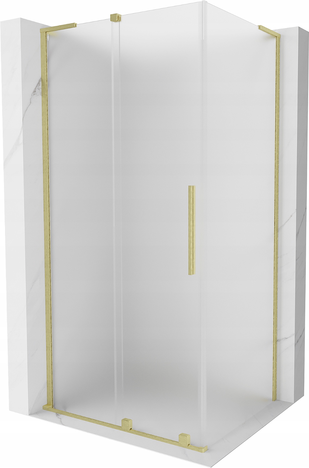 Mexen Velar L sprchová kabina 110x90 cm, zlatá, posuvné dveře