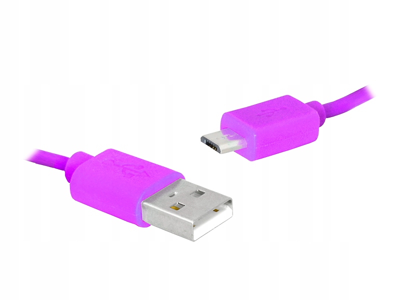 

Kabel Usb microUSB 1,5m Różowy Przewód Ładowarki