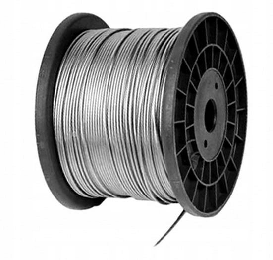 Lina linka stalowa Ocynkowana -- 6x7 -- 3mm -- 100m --szpula