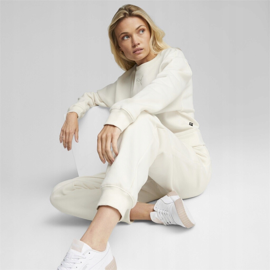 3285 Tepláková Souprava Puma Bavlněný Bez Kapuce Ecru XL
