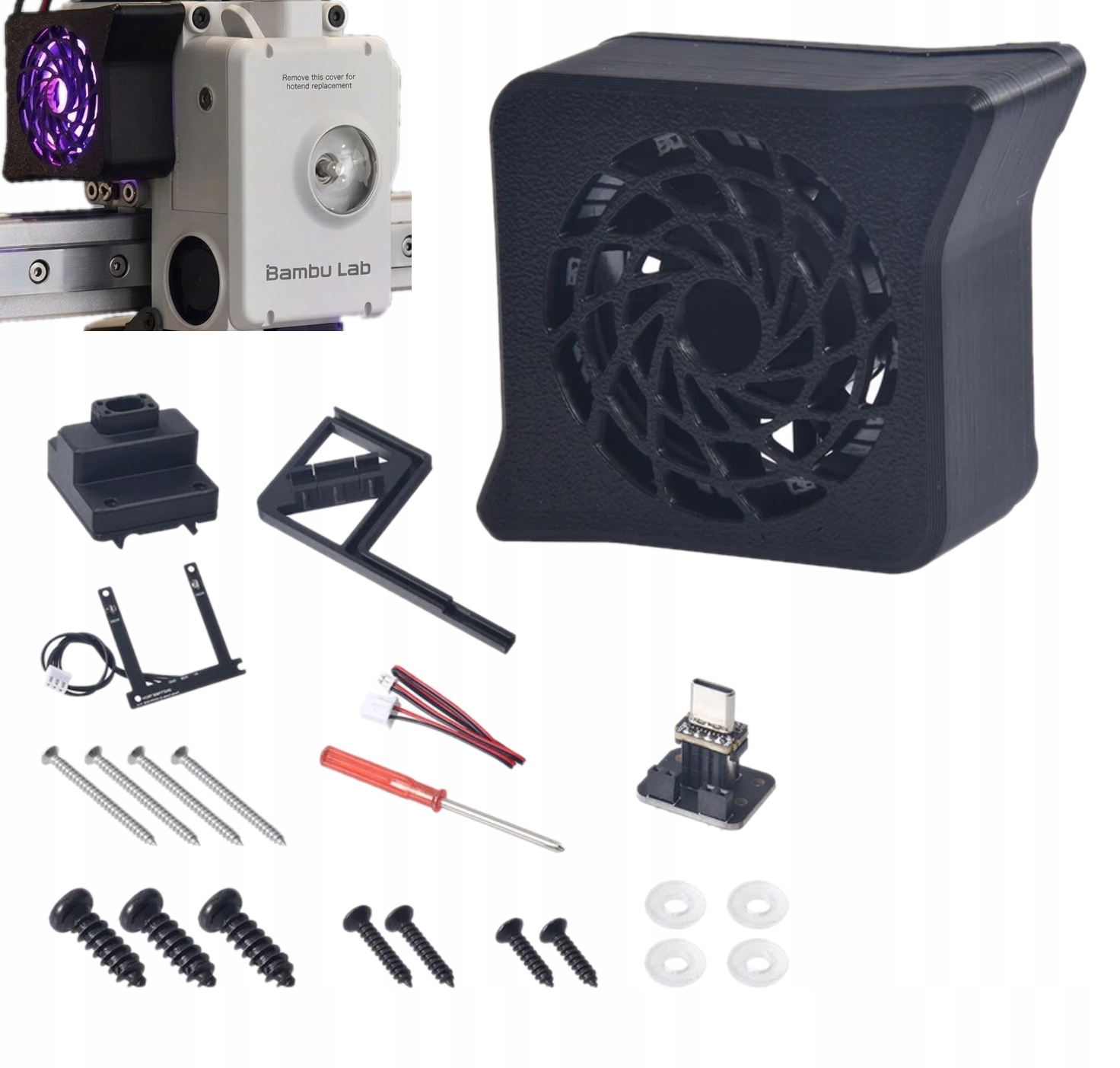 Wentylator Chłodzenie Biqu Panda Cooler V1 Rgb Wifi Do Bambu Lab A1 A1MINI