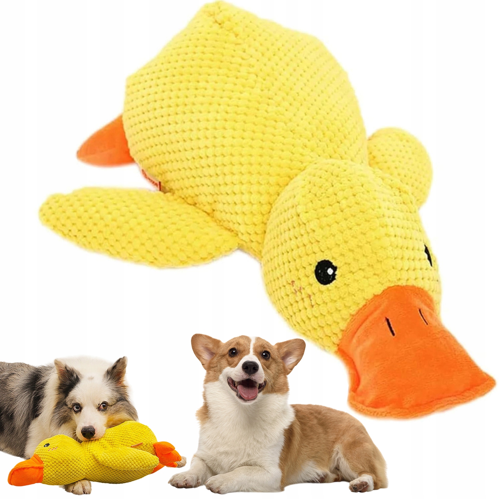 Levně Hračka Pro Psy Kočky Plyšové Kousátko Plyšák Pískací Hračka 45 CM Měkké, Silné