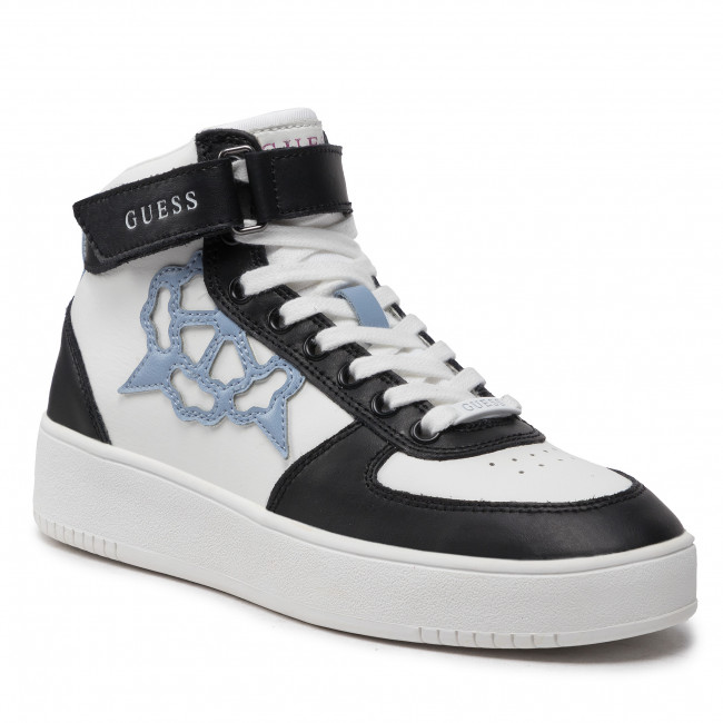 Guess Dámská obuv Vysoké tenisky Vyves Bílé Černé s logem 40 Eu