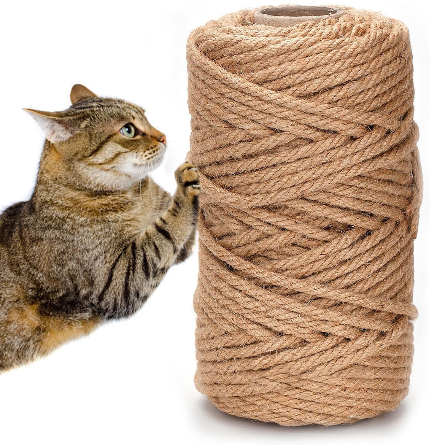 Levně Jutová Šňůra Ozdobná Šňůra Škrabadlo 8 mm 100 m