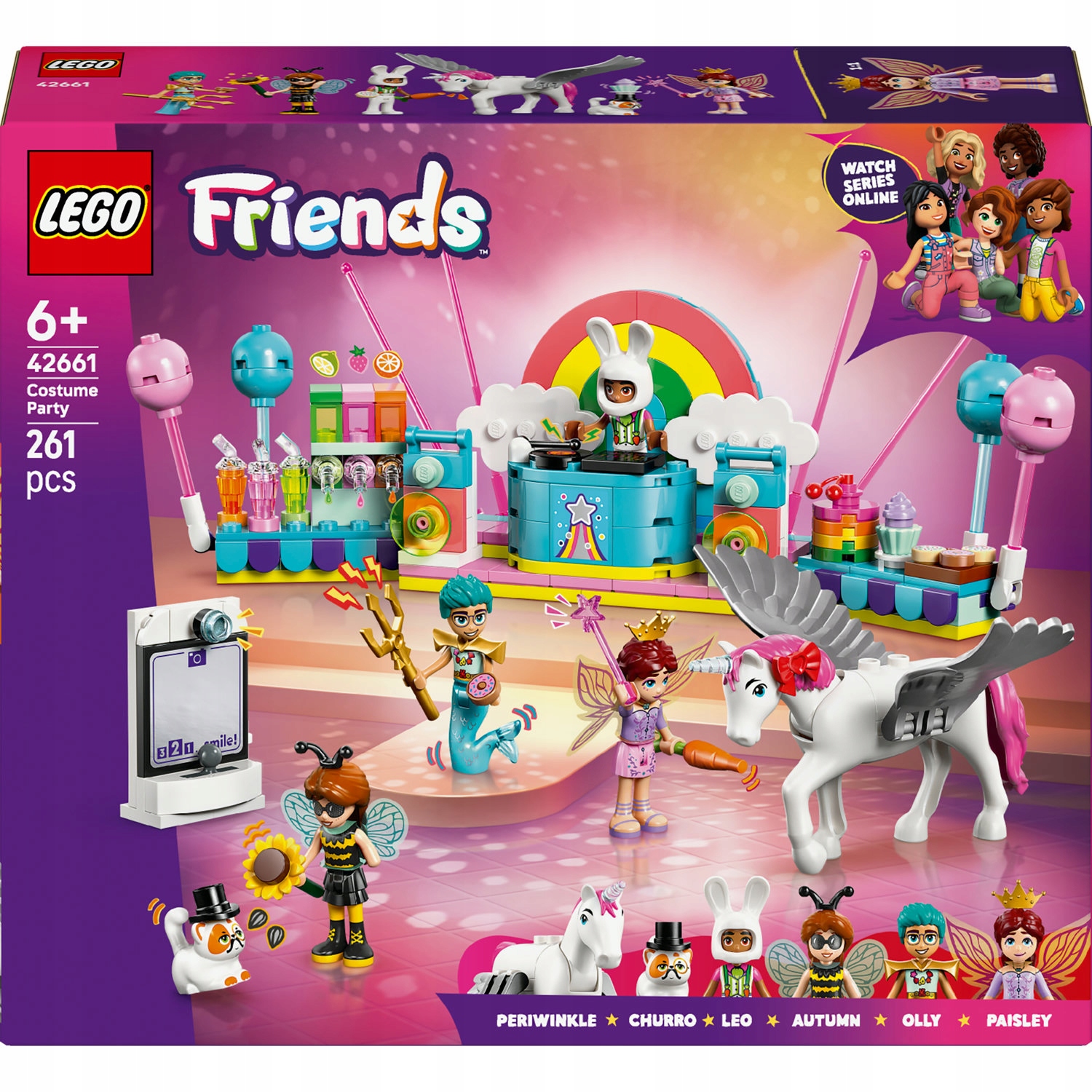 Lego Friends 42661 Oblekový ples s jednorožcem a vílou Párty