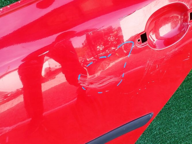SKODA FABIA II HB door left rear. rear part