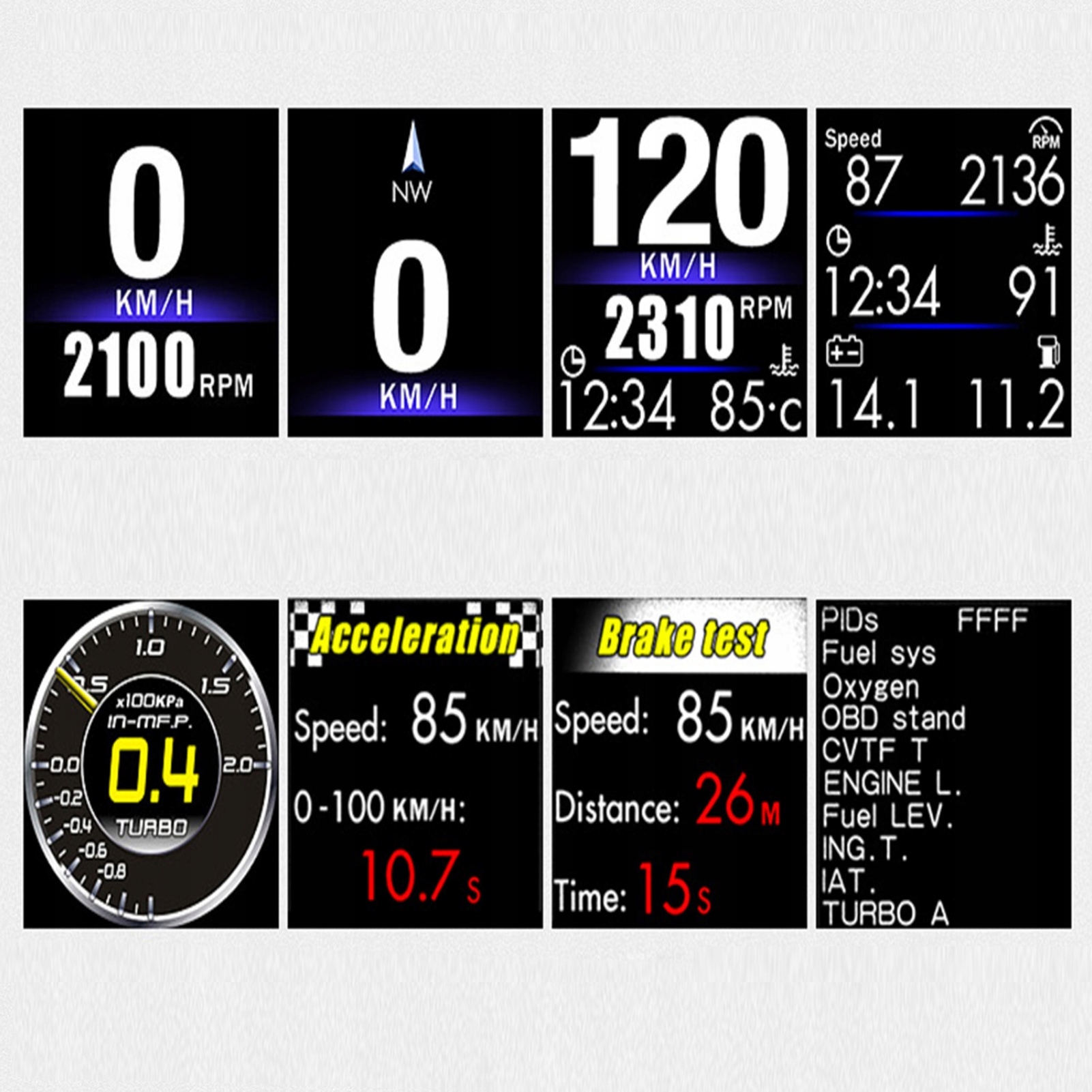 WYŚWIETLACZ HUD, OBD GPS KOMPUTER JAZDY,4x4/SUV EAN (GTIN) 6900157476229