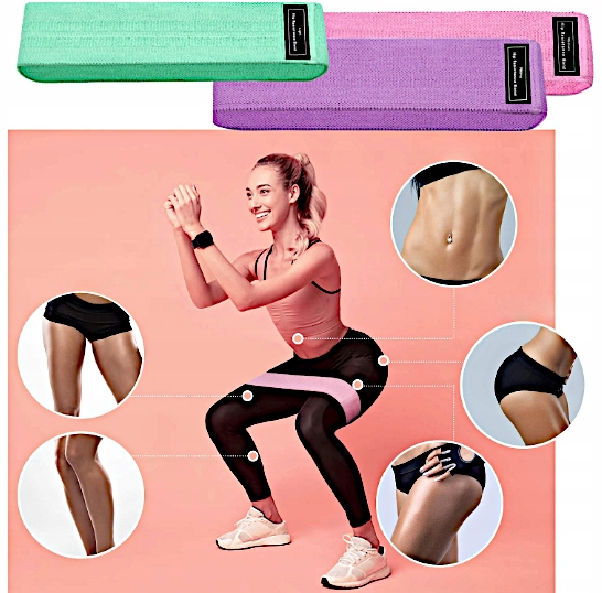 GUMY OPOROWE TAŚMY MATERIAŁOWE DO ĆWICZEŃ 3szt Marka inna