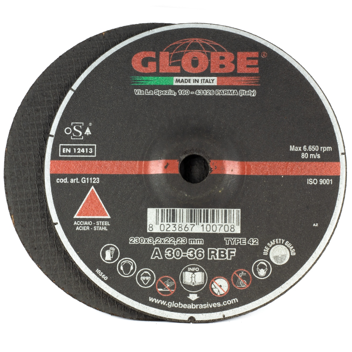 

Tarcza do cięcia stali Globe 230x3,2
