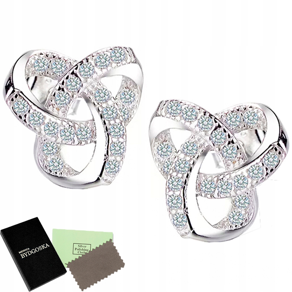 

Kolczyki Srebrne Wkrętki Sztyfty Damskie Srebro