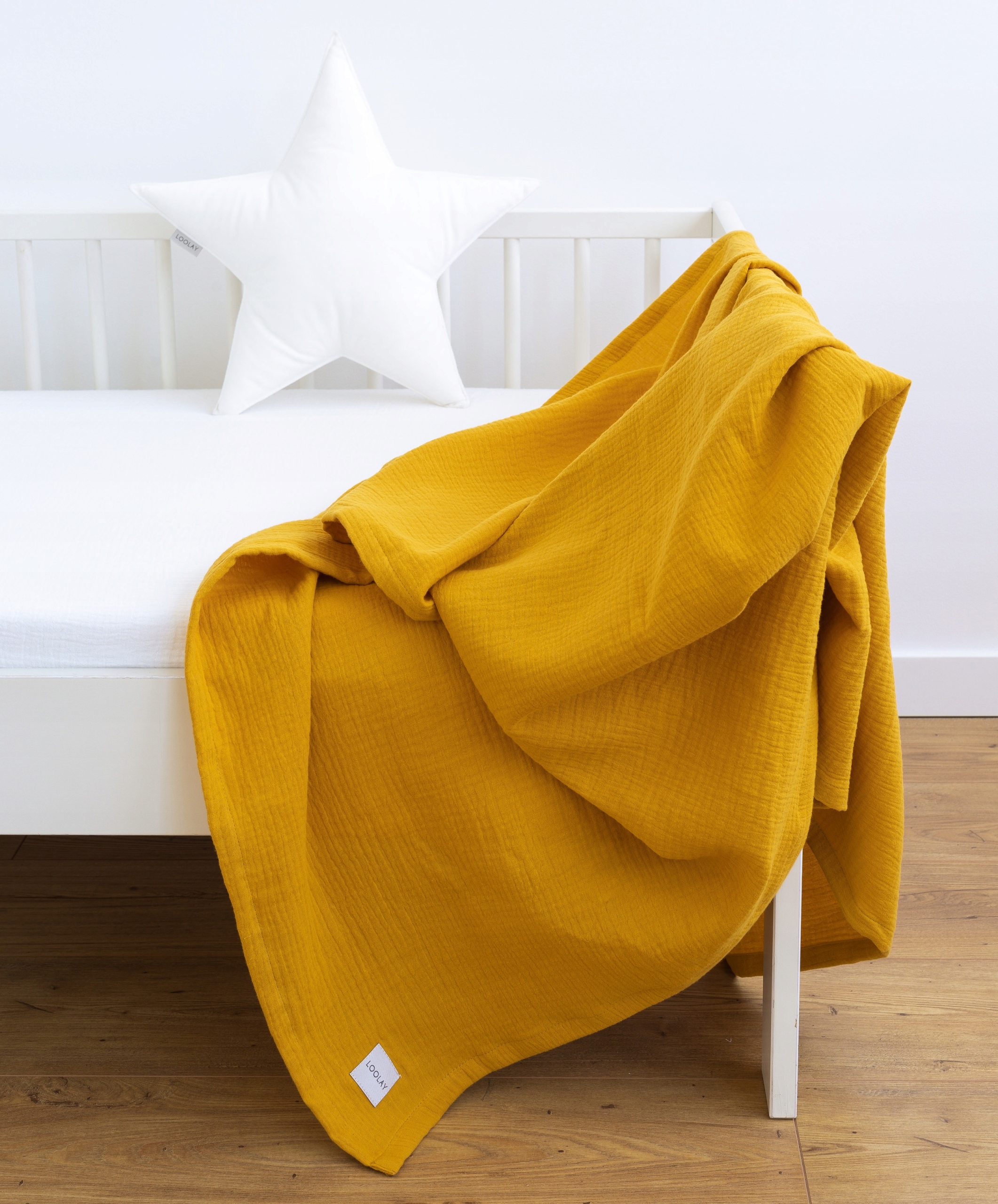 Kocyk Muślinowy Otulacz 150 x 200 cm Muślin 100% bawełna delikatny koc