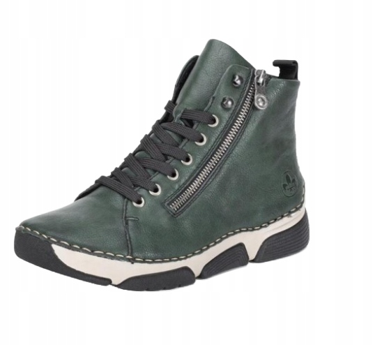 Rieker Zelené Dámské Kotníkové Boty Nad Kotník S Logem Šněrování 38 6_B