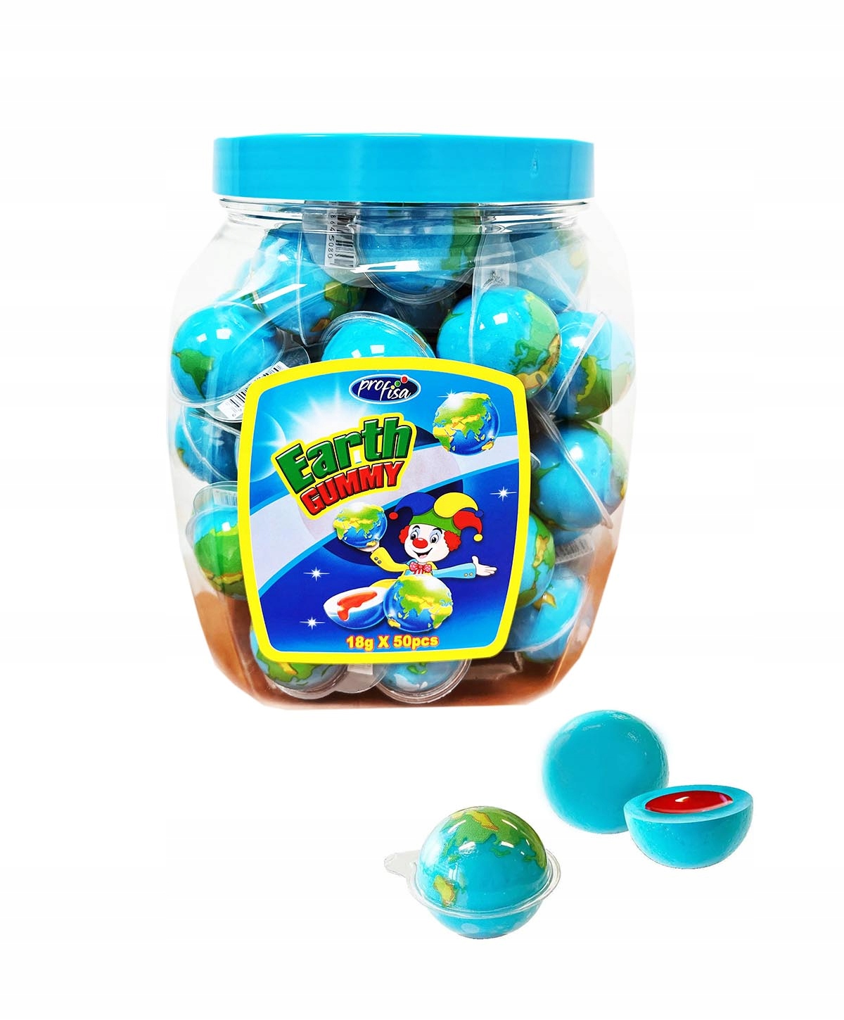 Earth Želé Bonbony Planet Earth Ovocné Želé Bonbony 50 Ks x 18g Profisa 900 g