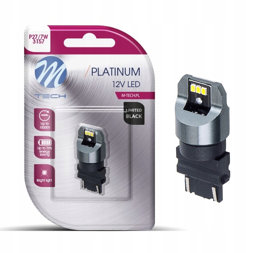 

Dioda Led 3157 P27W/7W 12V 6000K 6x3020SMD Canbus