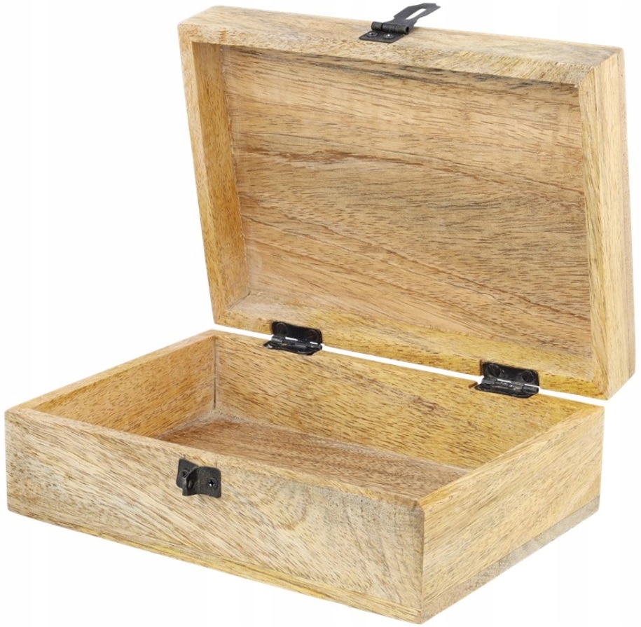 

Drewniane Pudełko Skrzynka Kuferek Mango Szkatułka