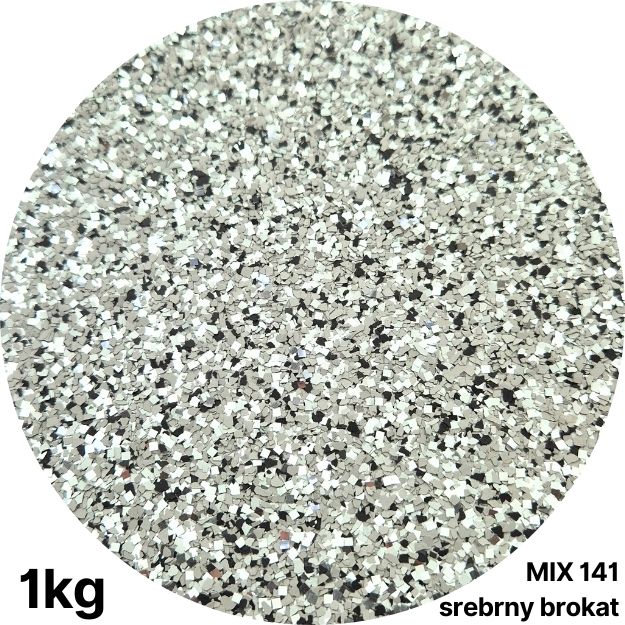 chipsy vločky na podlahy se třpytkami stříbrné MIX141 dekorativní 1 mm 1 kg