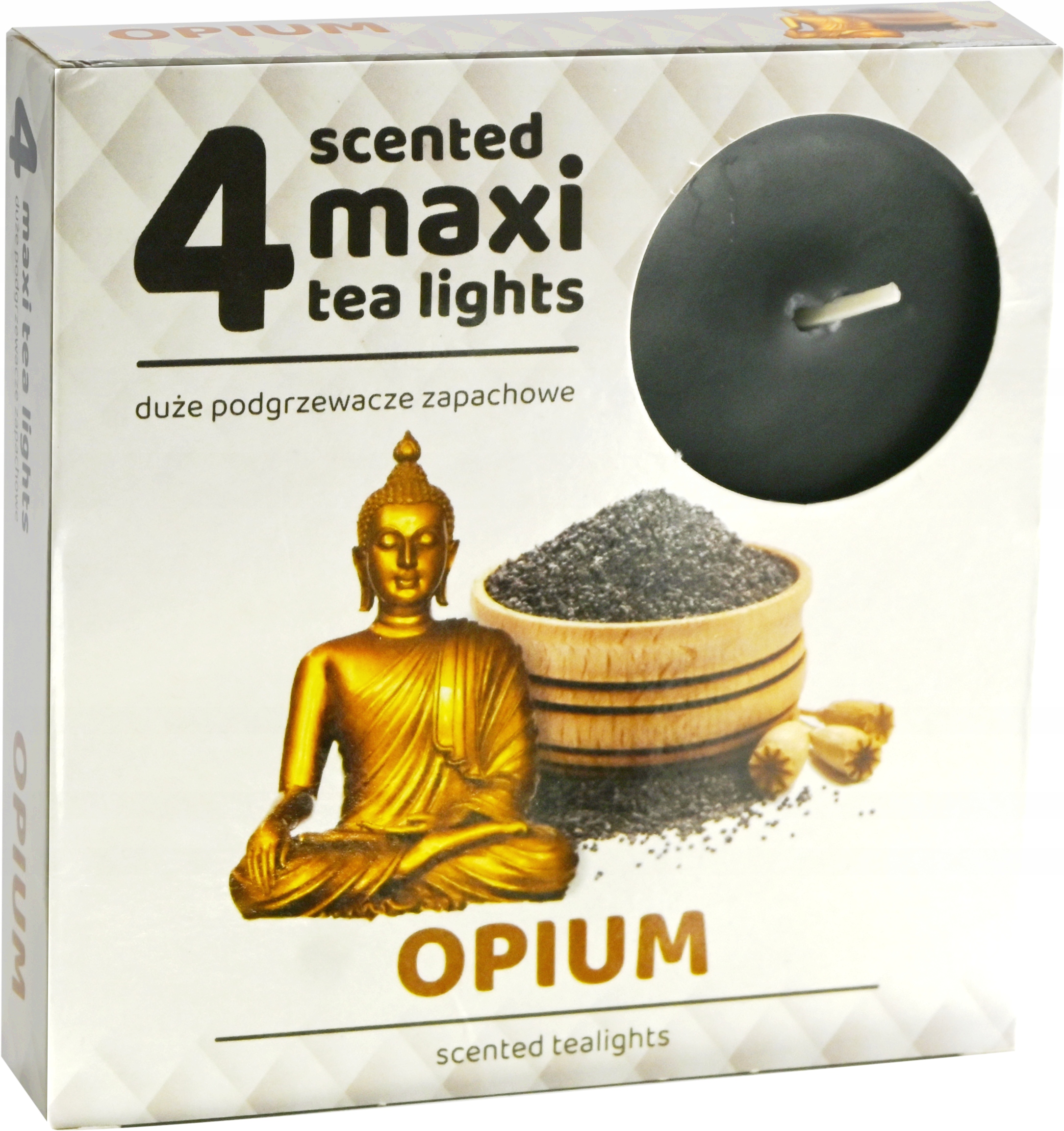 Podgrzewacze zapachowe MAXI 4 szt. tealighty, OPIUM