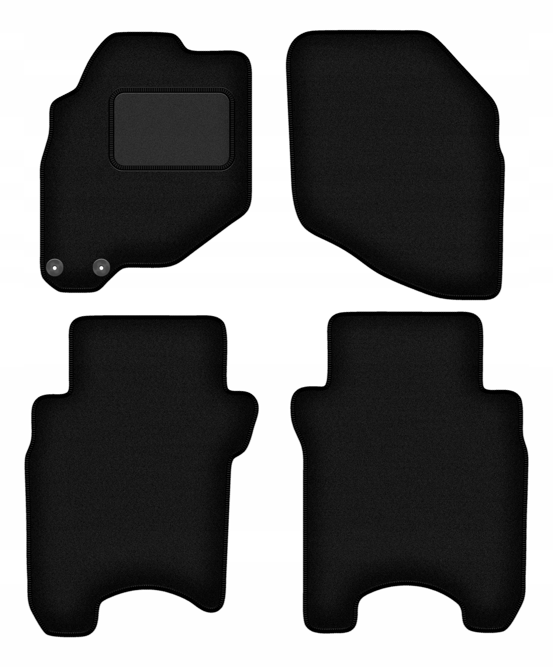 velurové autokoberce pro automobily Honda Jazz II hatchback (2002-2007)