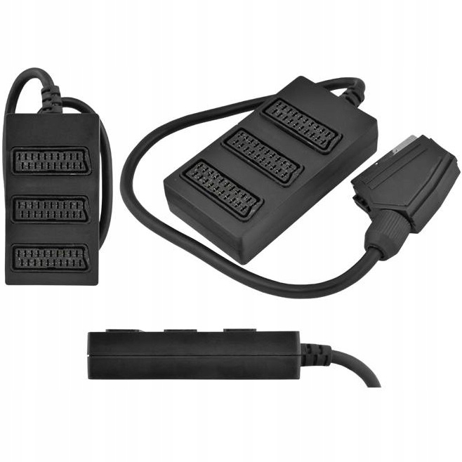 ROZGAŁĘŹNIK EURO ROZDZIELACZ ZŁĄCZE ADAPTER x3 EUROZŁĄCZE 3-gniazda EDC EAN (GTIN) 8716176208714