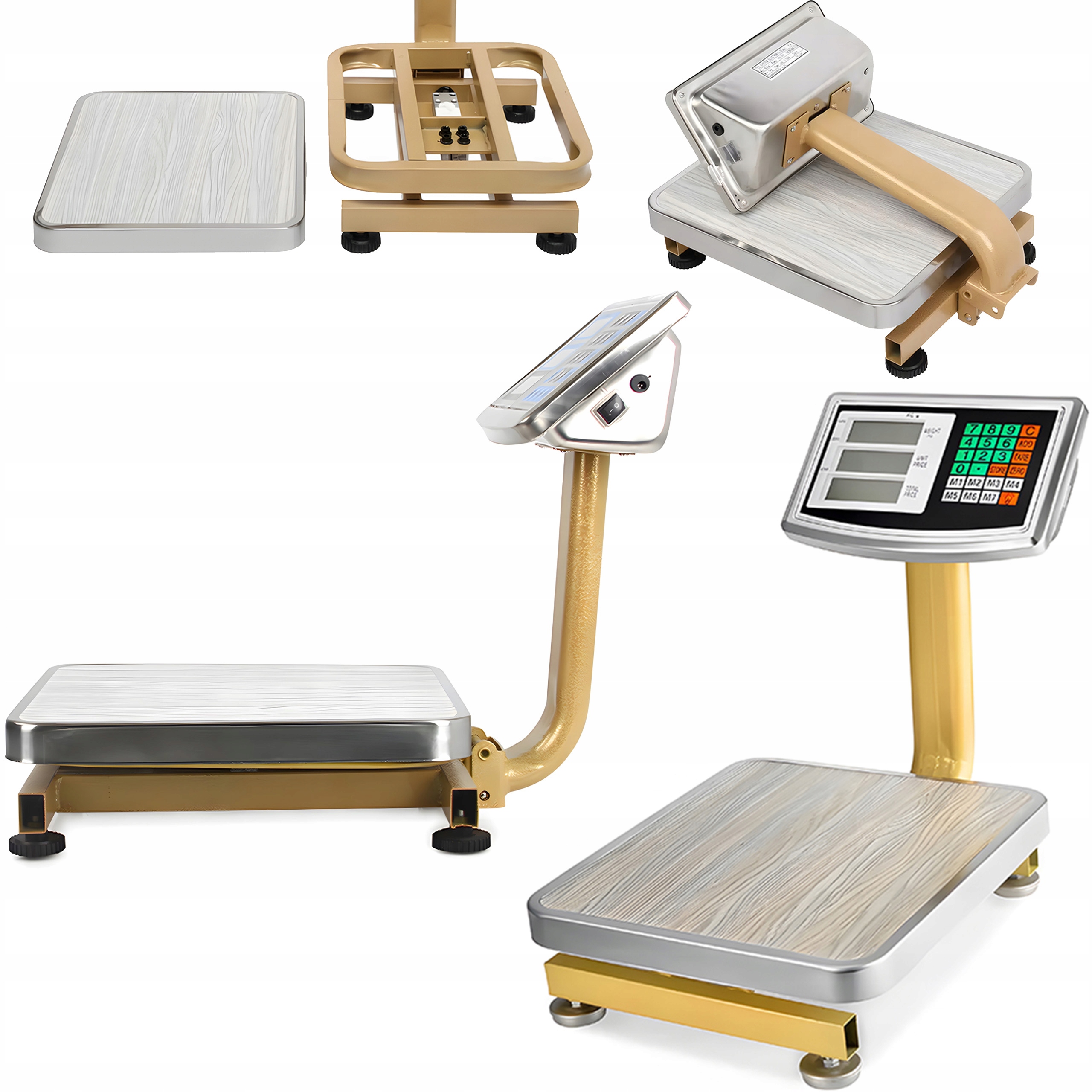 Skladovací Váha S Elektronickou Platformou Do 60 Kg Bezdrátová, Kompaktní