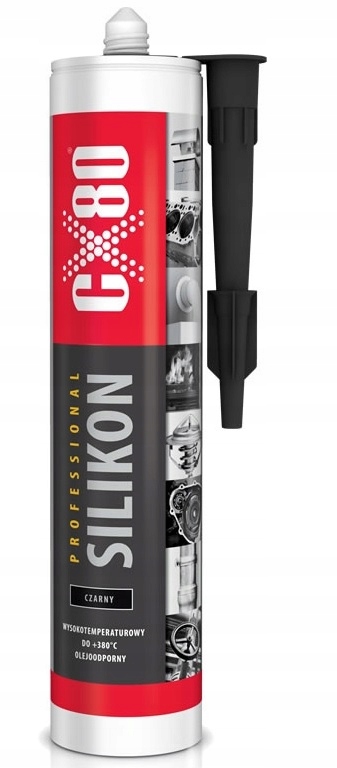 

Silikon wysokotemperaturowy CX-80 Czarny 310 ml
