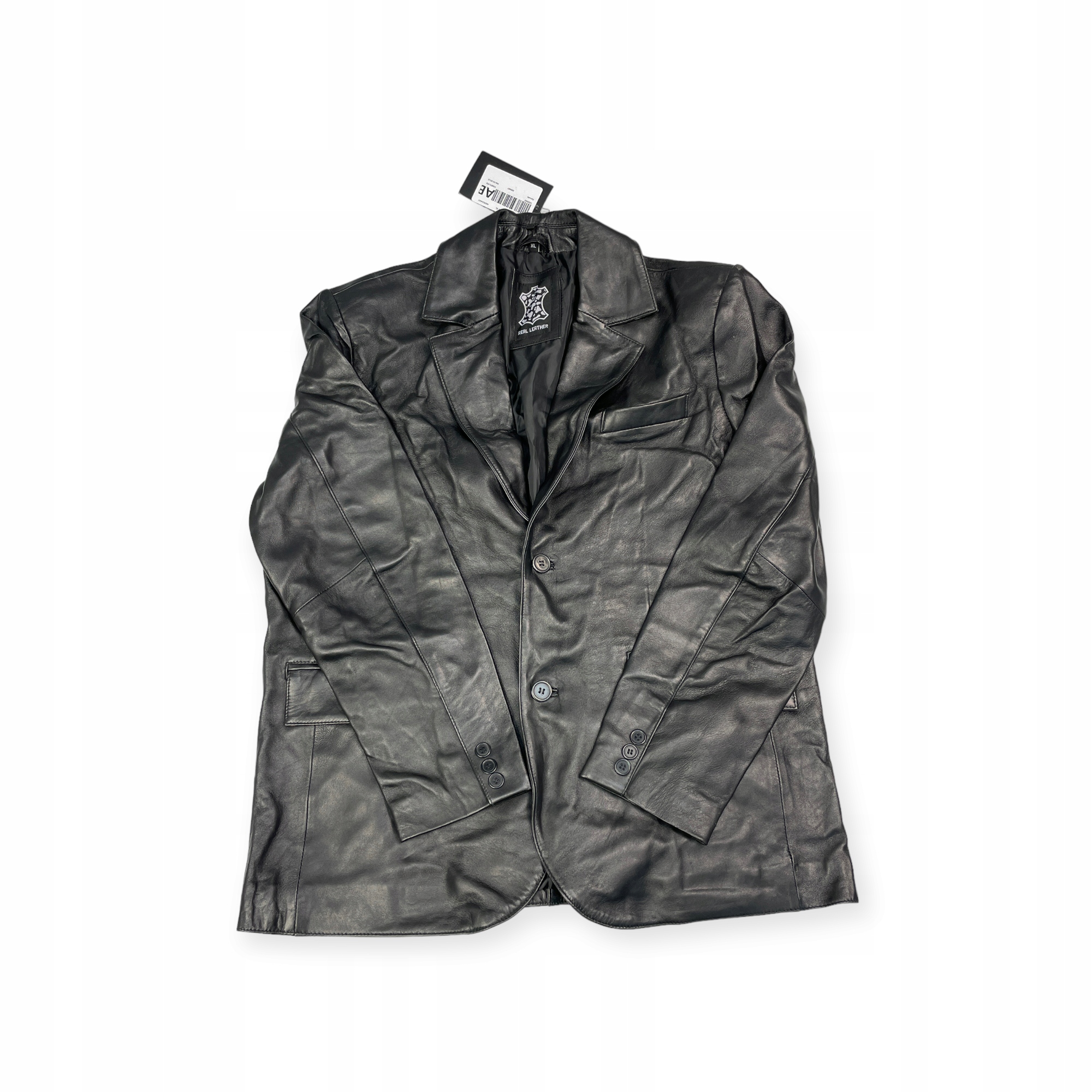 Černá pánská kožená bunda Real Leather XL