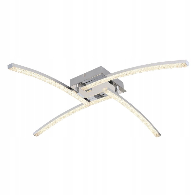 Led stropná lampa Jules 24W chróm IP44 s reguláciou farby svetla