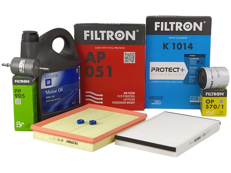 

Filtron Filtry+olej 10W40 5L Opel Astra G 1.4 1.6