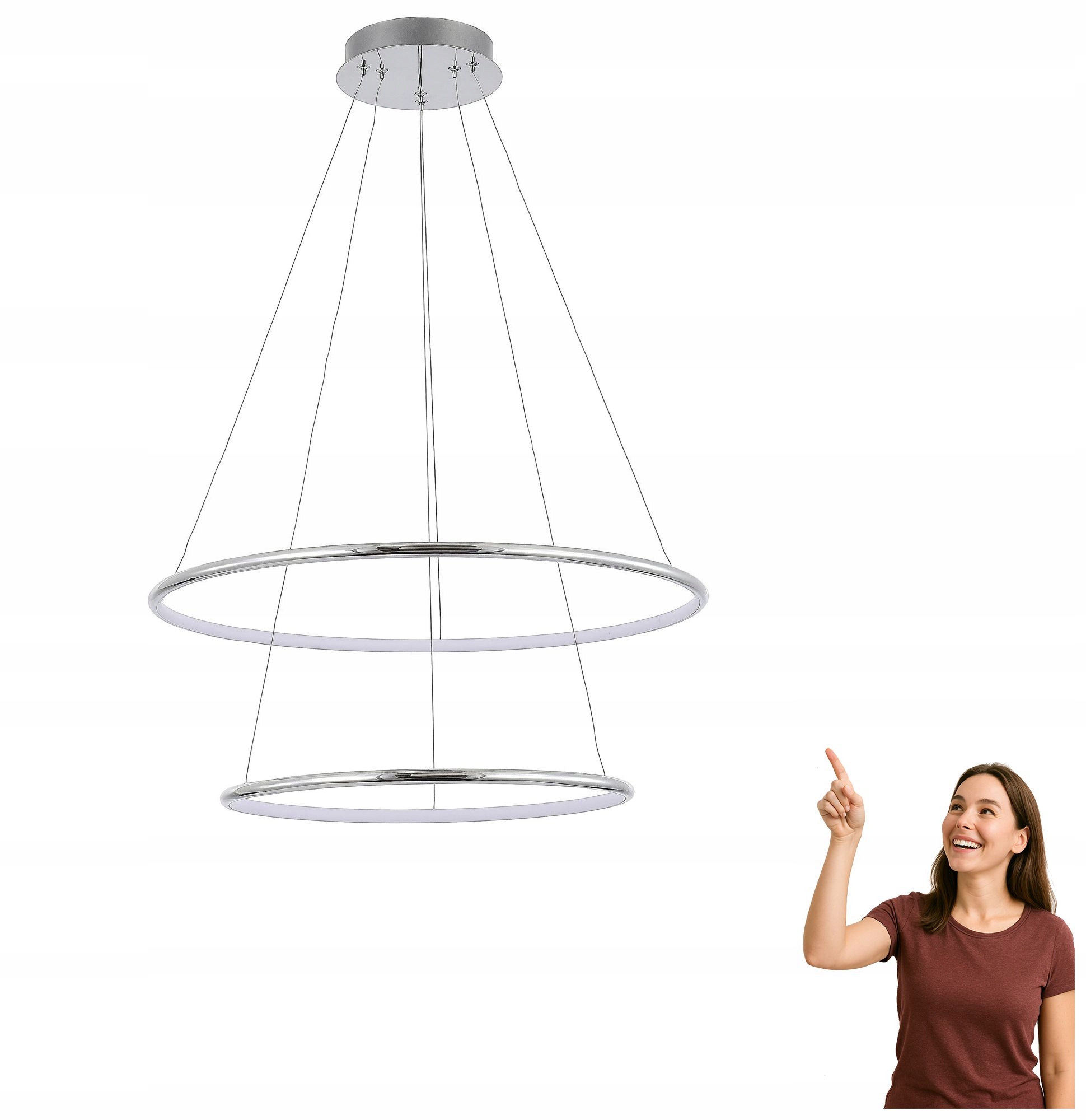 Závěsná Led lampa 40W Marseille MS901-CH Zuma Line