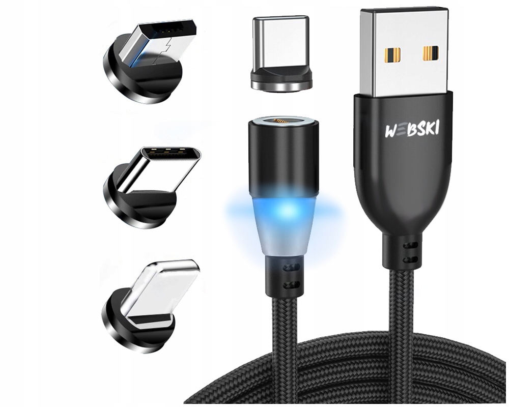 

Mocny Kabel Ładujący Nylonowy Usb-c microUSB 8-PIN