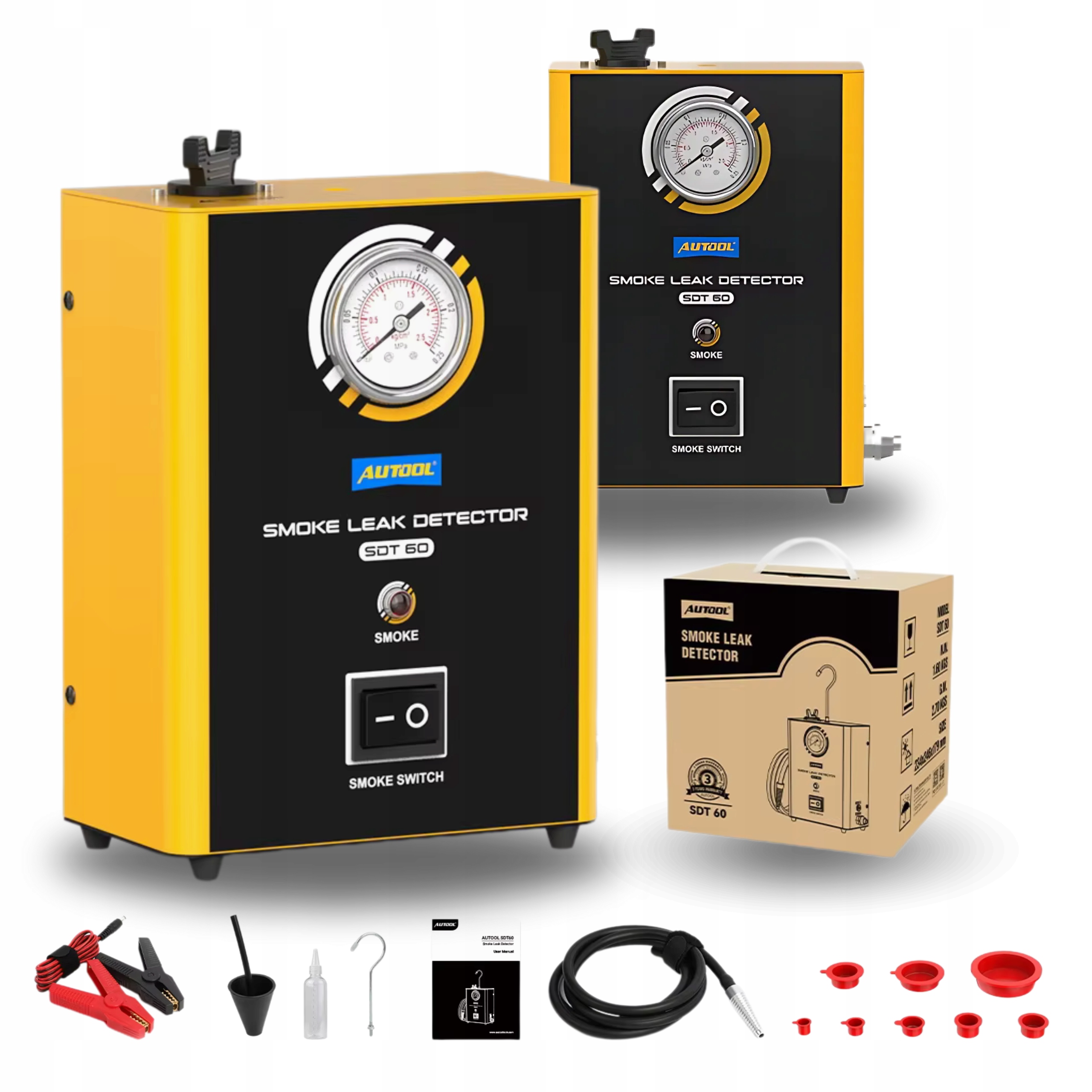 Tester netěsností Autool SDT60 kouřový generátor manometr pumpa kužel zátky