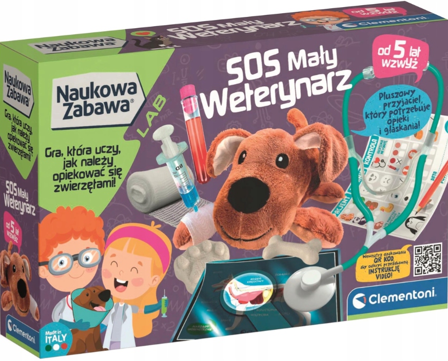 

Zestaw S.o.s Mały Weterynarz Nauka Opieki +pluszak