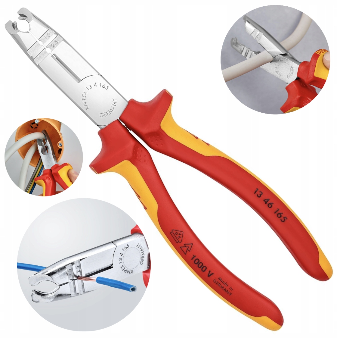 Knipex 13 46 165 szczypce do zdejmowania izolacji