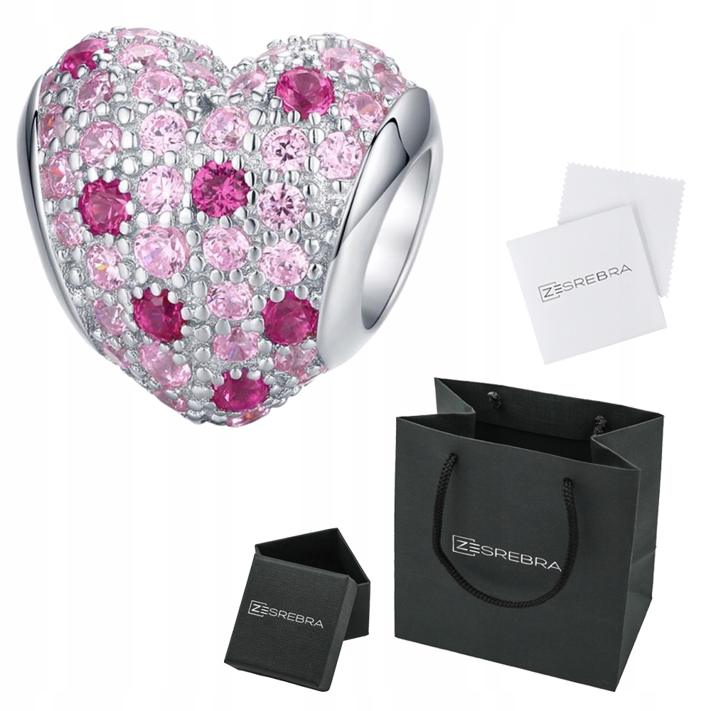 

Charms Serce do Pandora srebro 925 koralik