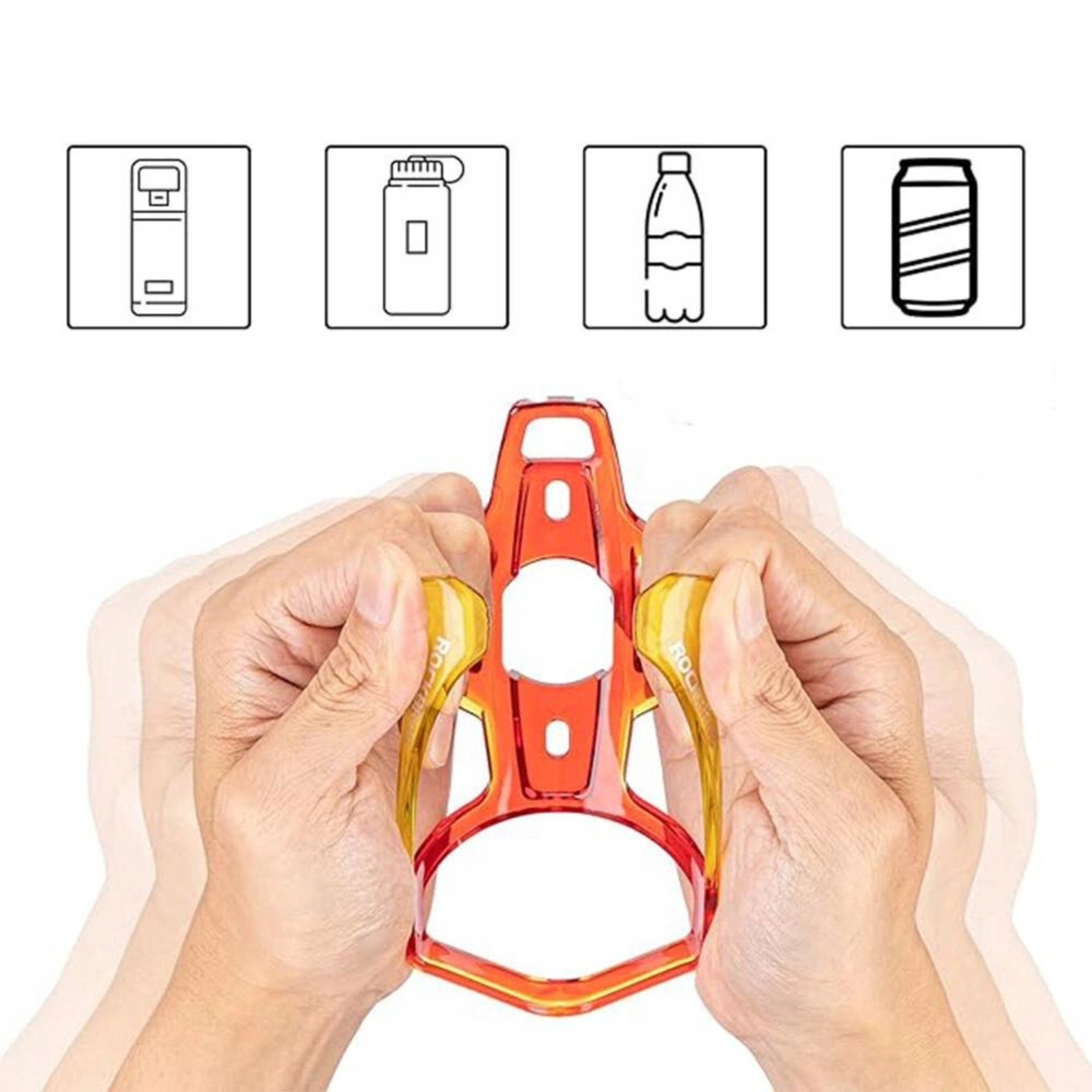 UNIWERSALNY UCHWYT ROWEROWY NA BIDON BUTELKĘ NAPÓJ WODĘ ROCKBROS Model FK338