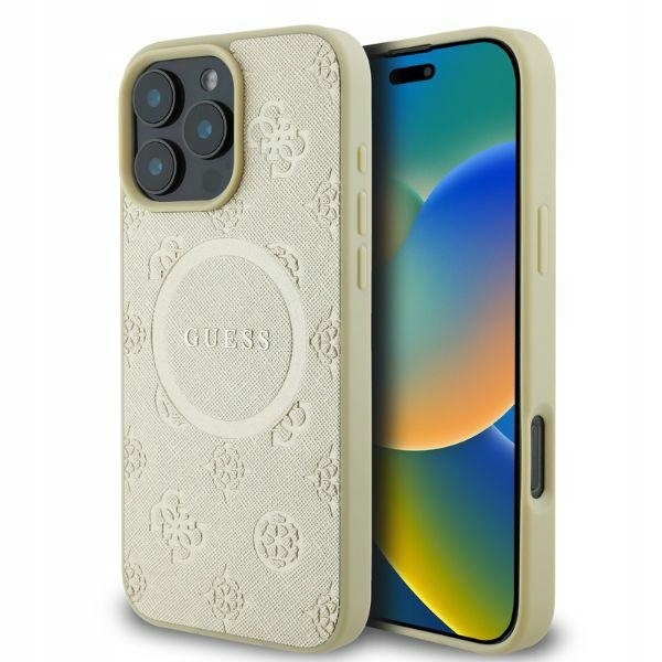 Pouzdro Guess Pro Iphone 16 Pro 6.3" Zlaté Magsafe
