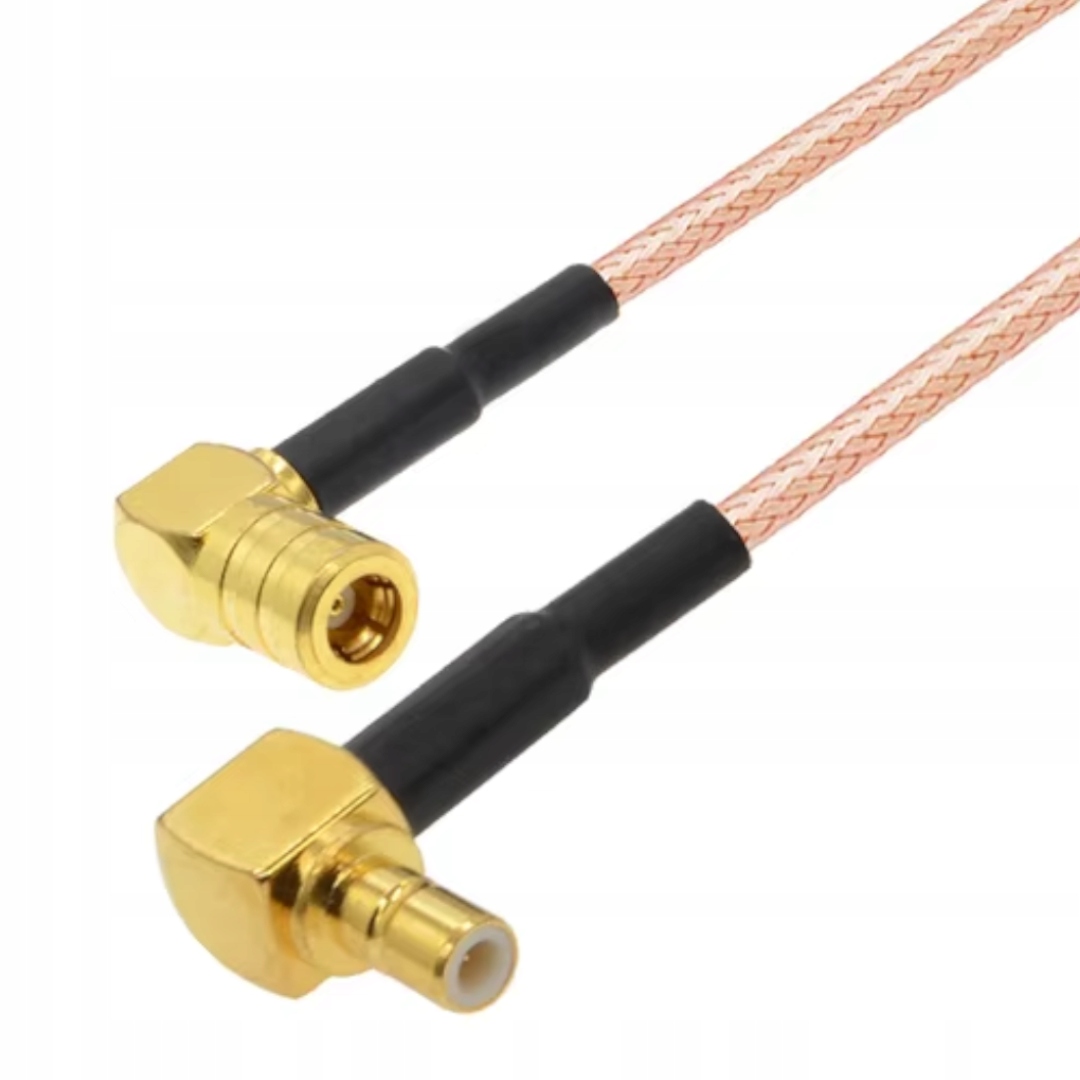 Propojovací kabel Smb úhlový konektor Smb zásuvka, kabel RG316, 3 m