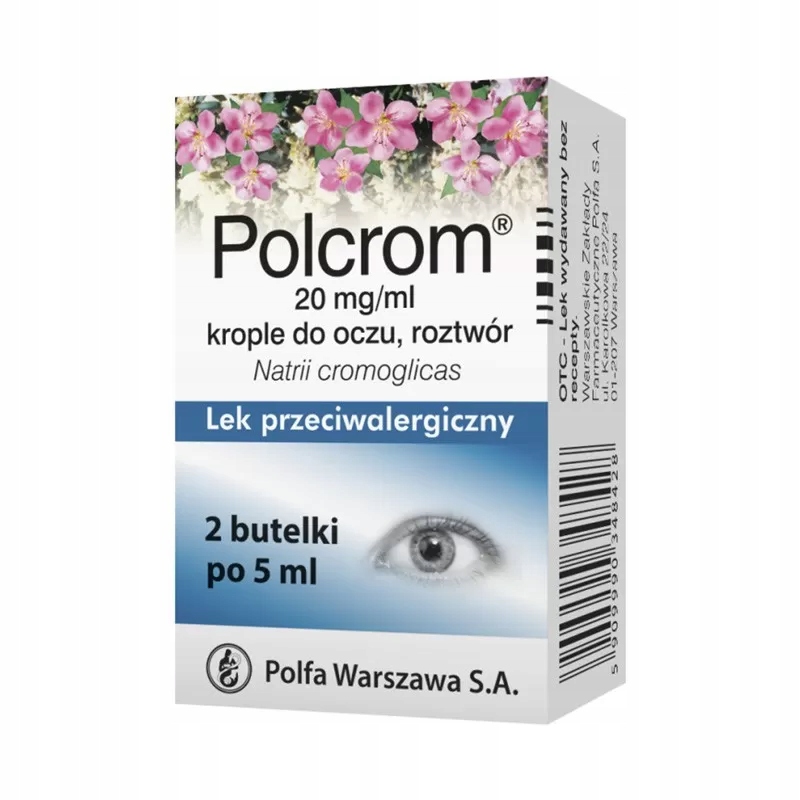 Polcrom krople do oczu 20 мг/мл, 2 х 5 мл