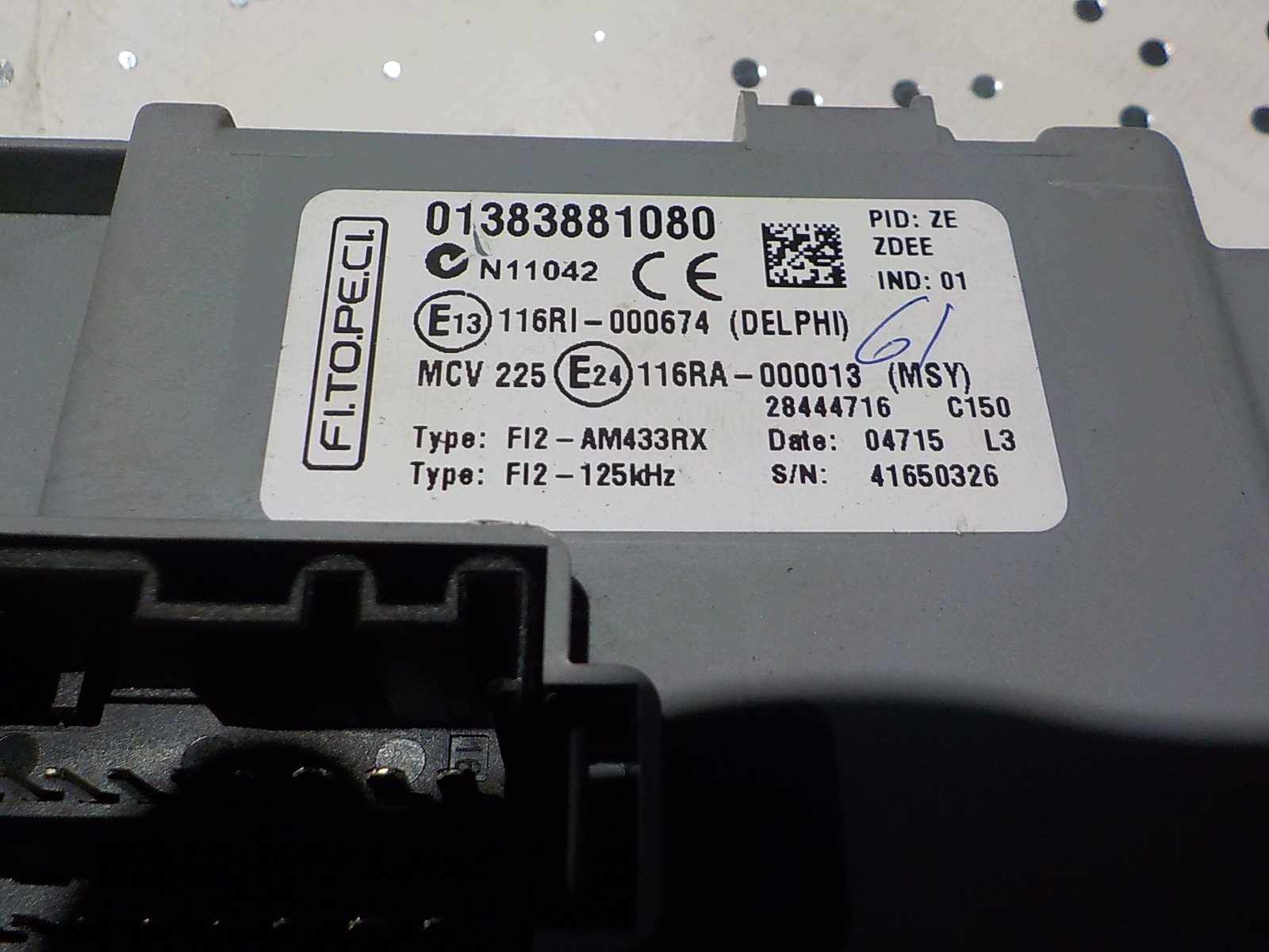 CITROEN NEMO modul BSI UCH 0138381080