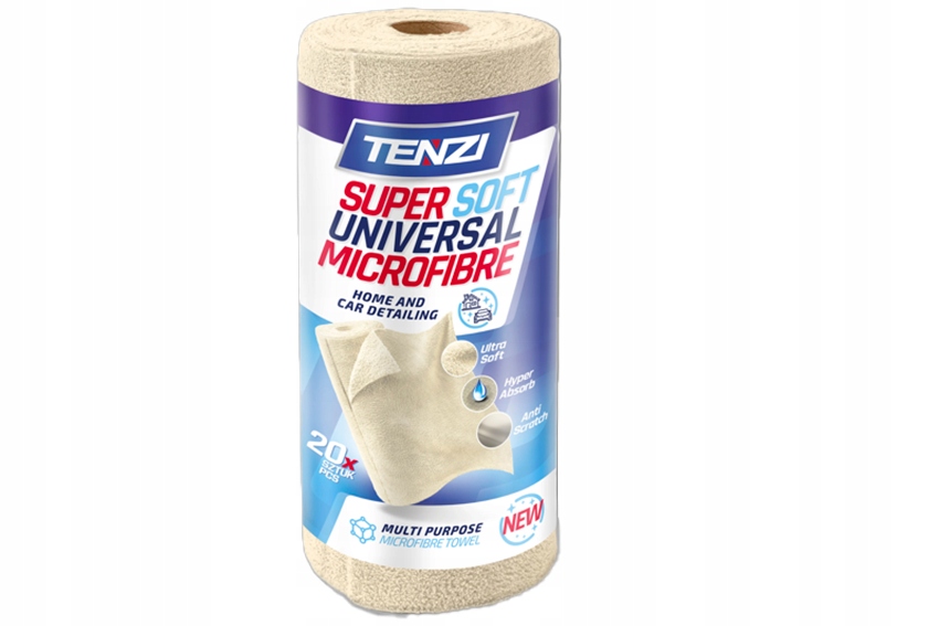 Levně Utěrky Měkké z Mikrovlákna Na roli 35x35 cm Krémové 20 ks