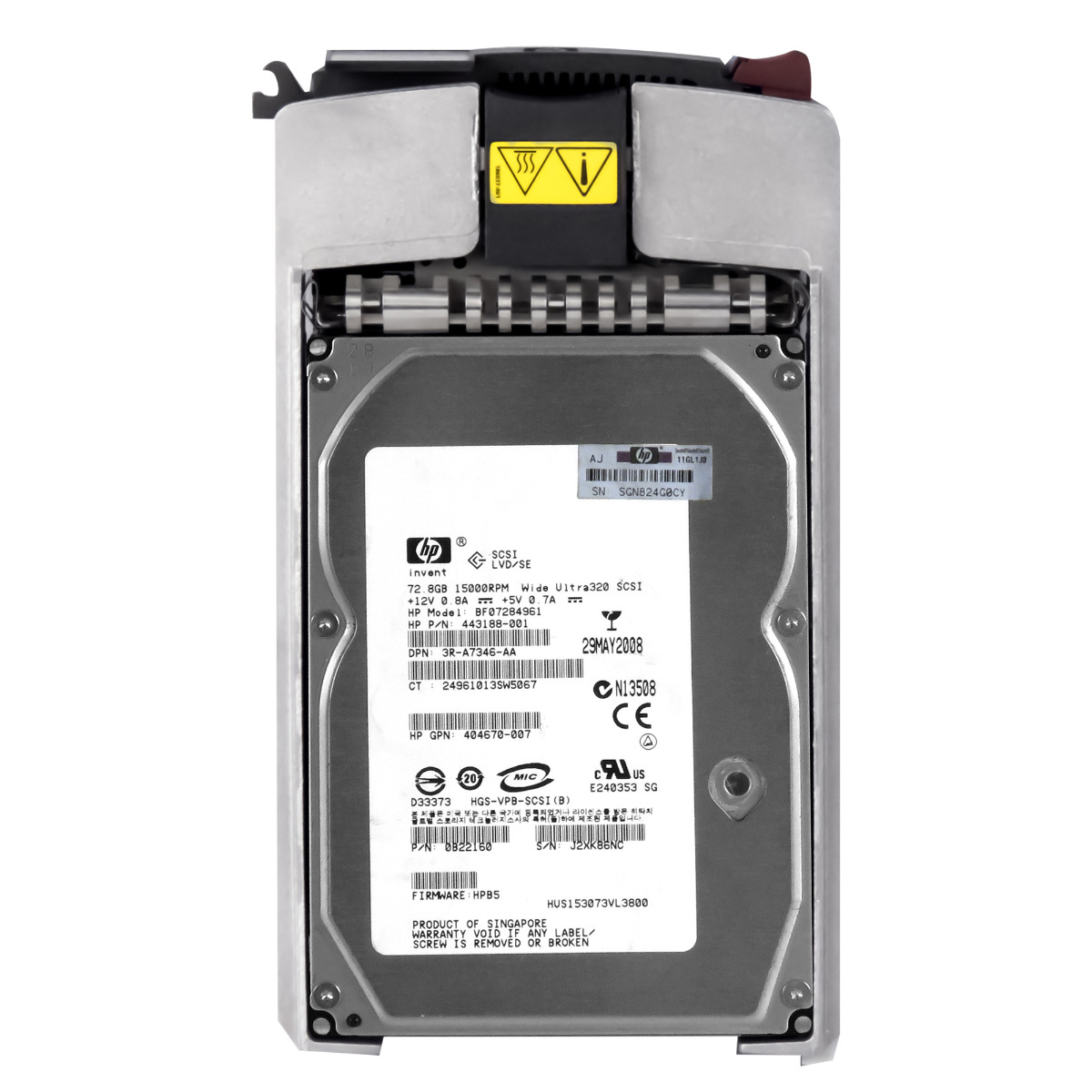 Hp 443188-001 73GB 15K Scsi U320 3.5'' BF07284961