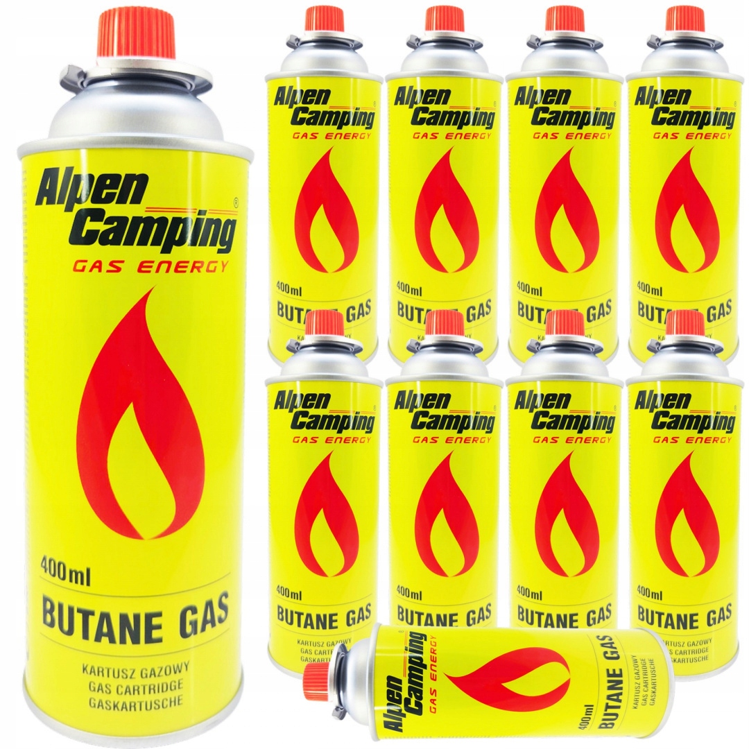 

10 x Gaz Kartusz Nabój Gazowy 400ml/227gr