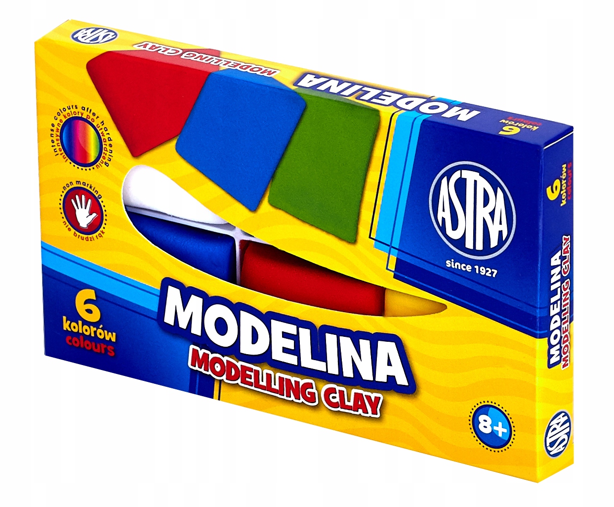 MODELINA KWADRATOWA ASTRA 6 KOLORÓW JAKOŚĆ Rodzaj modelina