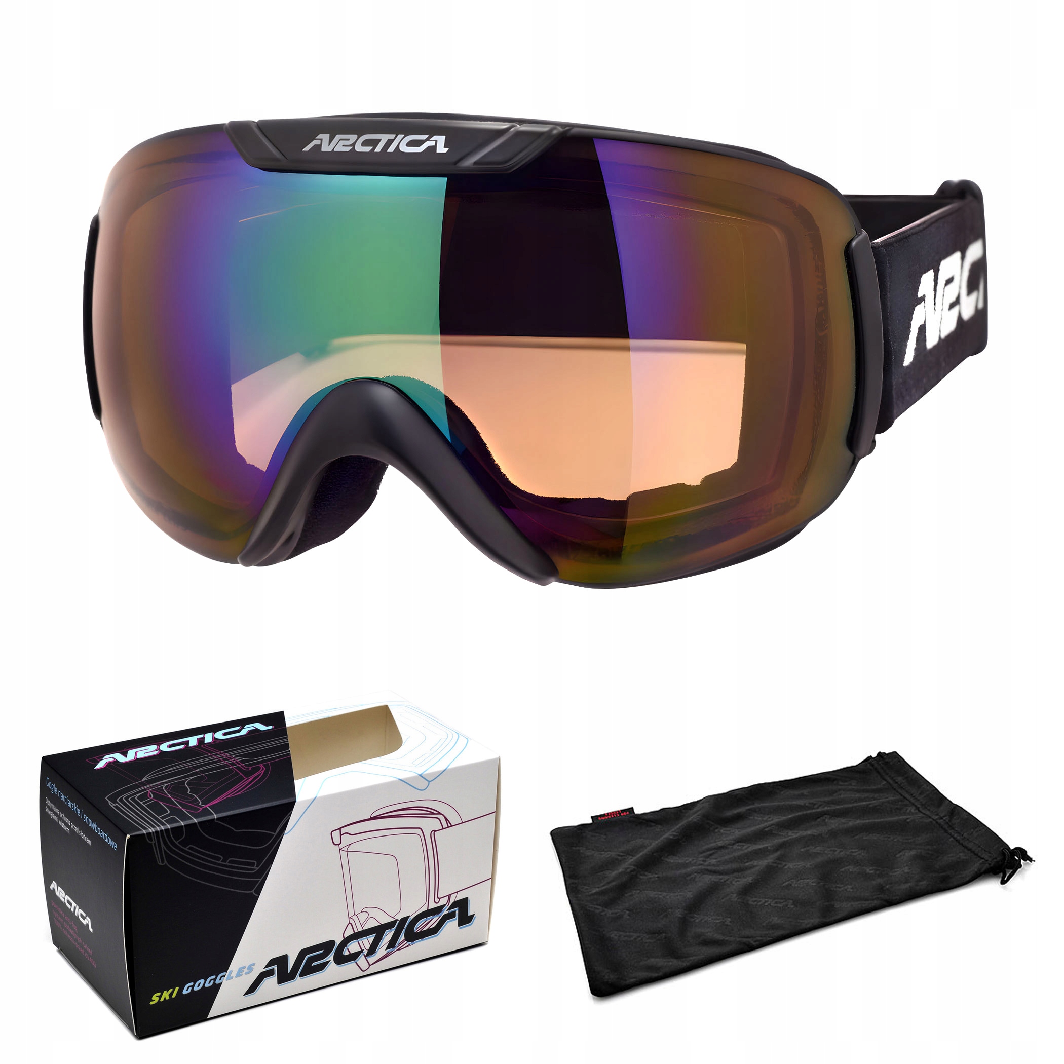 Lyžařské Brýle Arctica G-117E Nepárové S Dvojitým Sklem A Zrcadlovkou