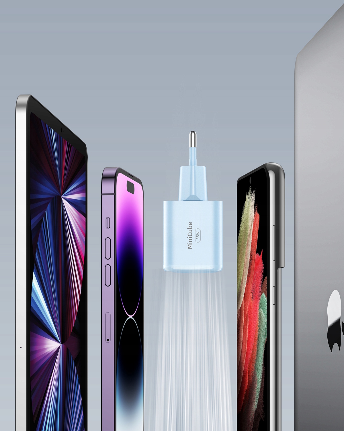 INNOSTYLE SZYBKA ŁADOWARKA KOSTKA USB-C 35W USB TYP C GAN II DO SAMSUNG LED Kod producenta IC35CABB-EU