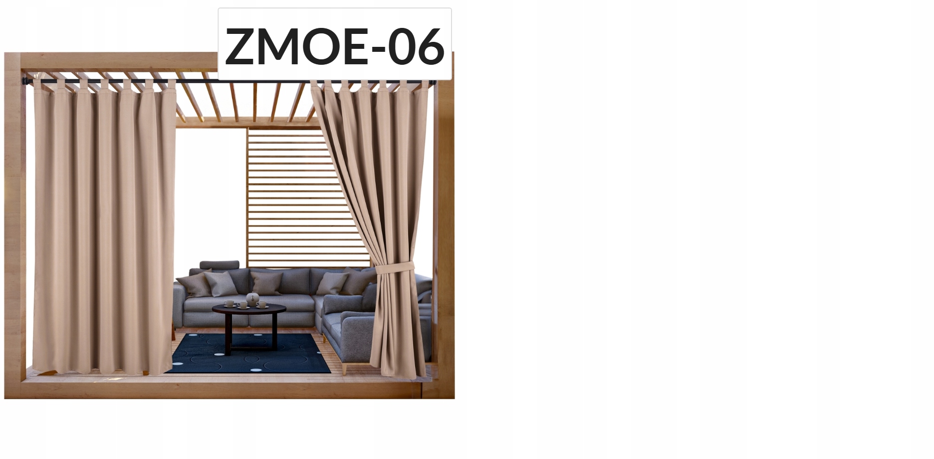 ZASŁONY NA TARAS 150x200 ZASŁONA OGRODOWA OGRODOWE NA SZELKACH WODOODPORNE Producent inna