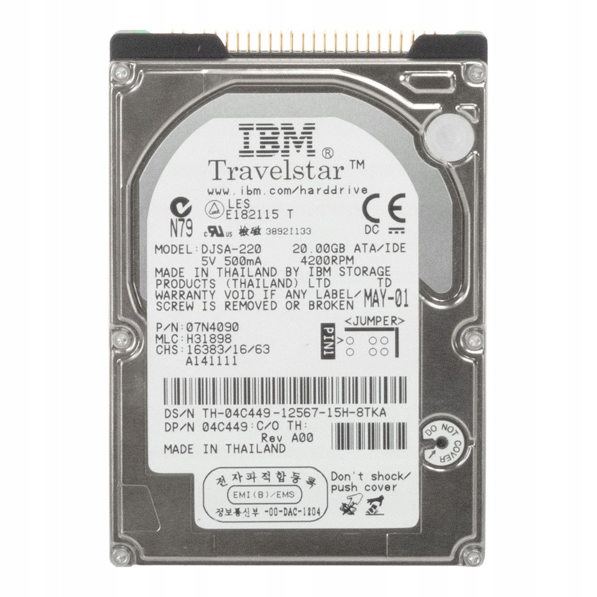 Dell 04C449 20GB 4.2K 2MB Ata 2.5'' DJSA-220