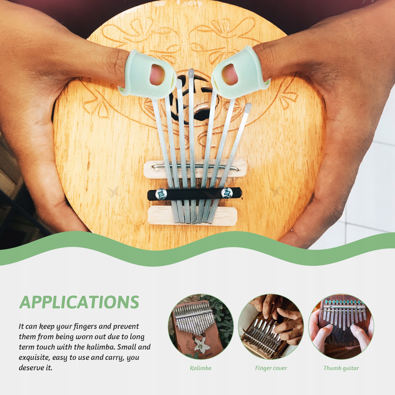 SILIKONOWE OSŁONY NA PALCE KALIMBA PROTECTOR Kciuk Kod producenta 13774254